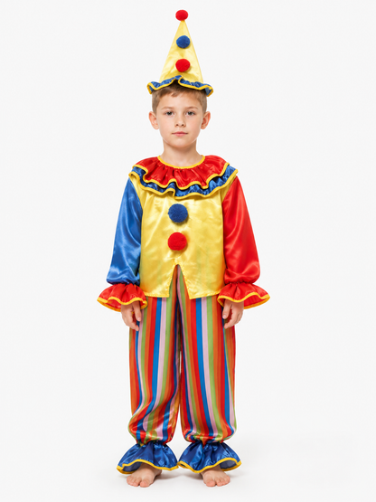 Clown Costume: Striped Pants, Jacket, and Cone Hat Costume Headwear detail 3