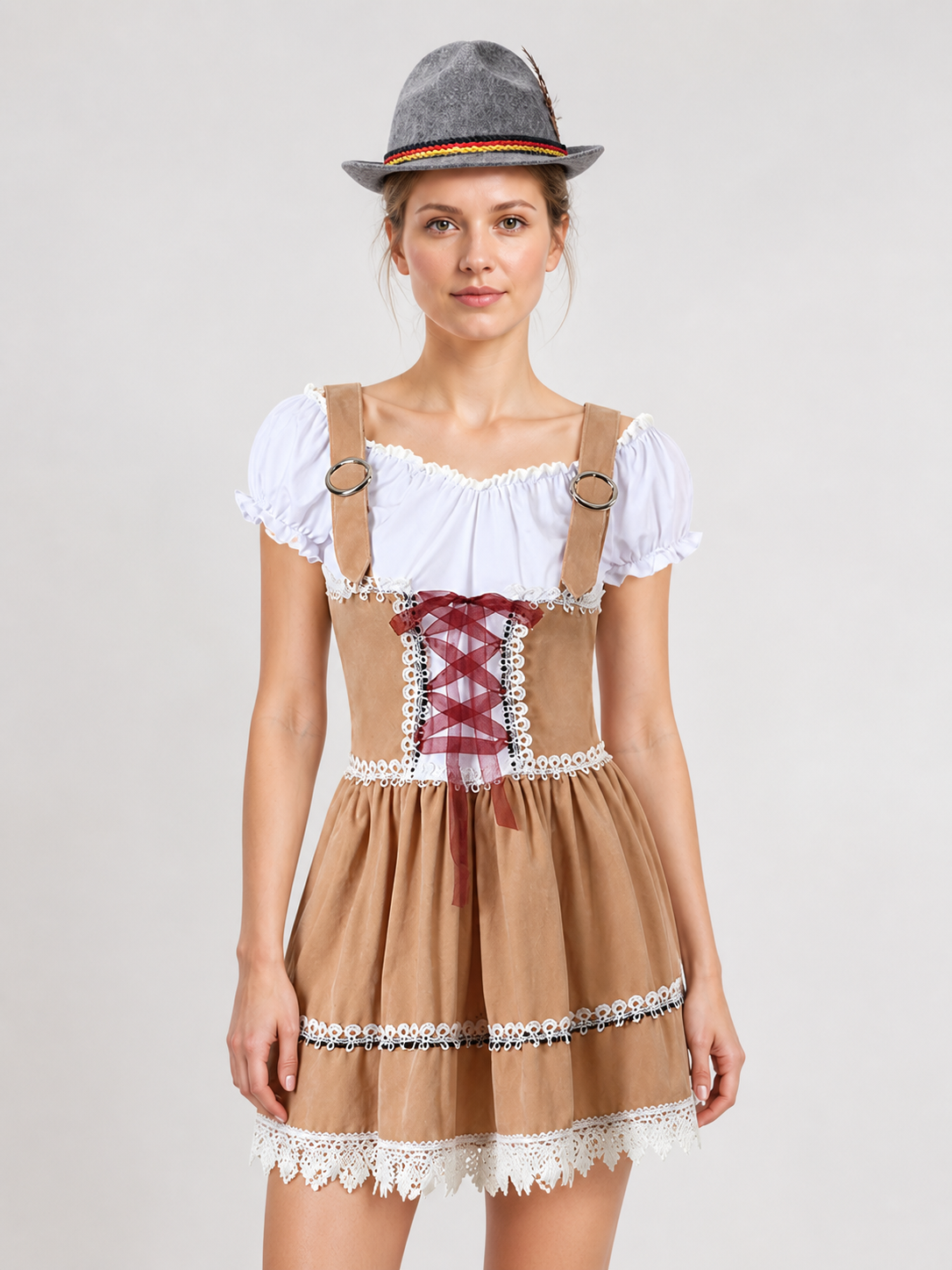Bavarian Costume: Corset Dress with Hat Costume Dresses detail 3