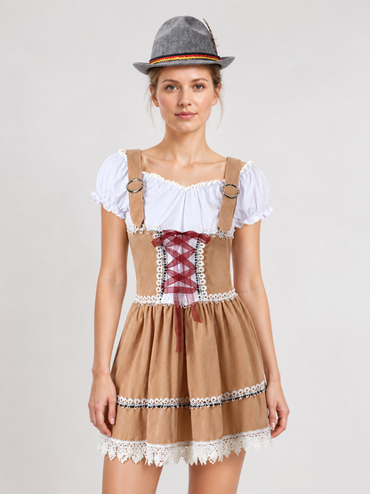 Bavarian Costume: Corset Dress with Hat Costume Dresses detail 3