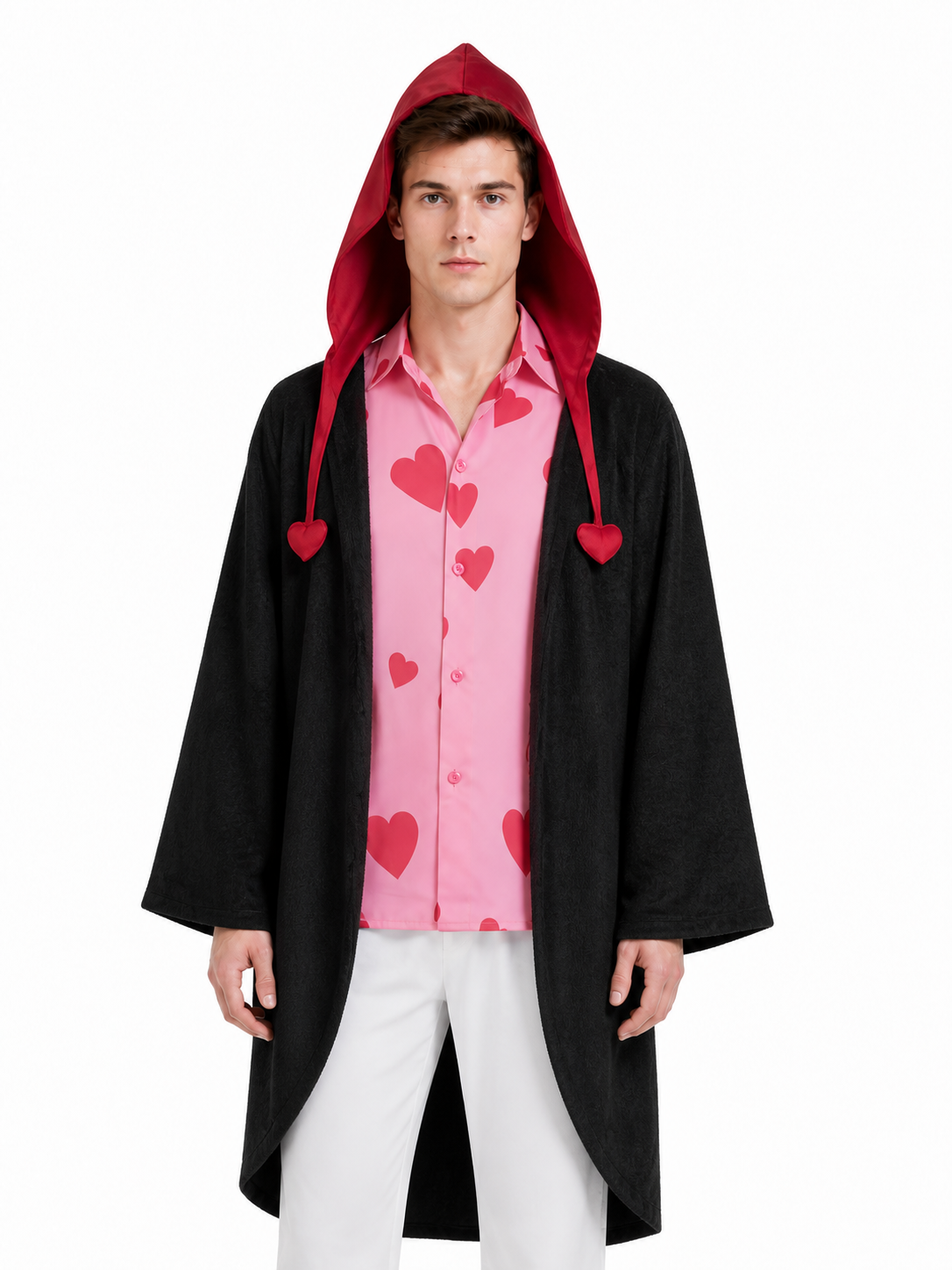 Corazon Cosplay Costume with a Red Heart for Halloween Costumes detail 3