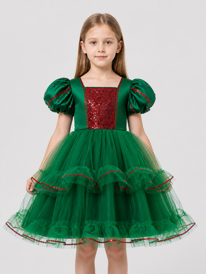 Princess Party Dress with Full Skirt and Sequins Costume Dresses detail 3