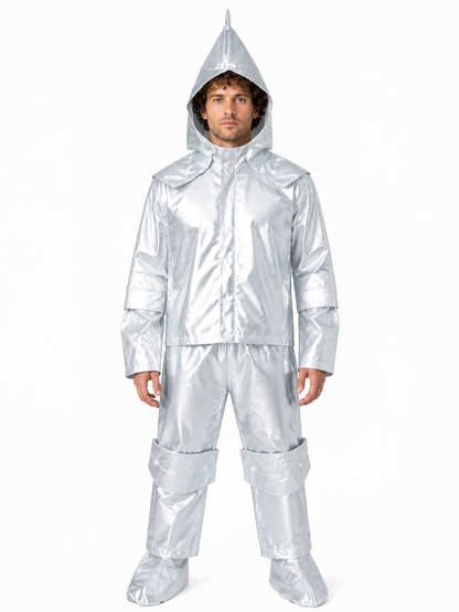 Silver Iron Woodcutter Costume with Hood Costumes detail 3