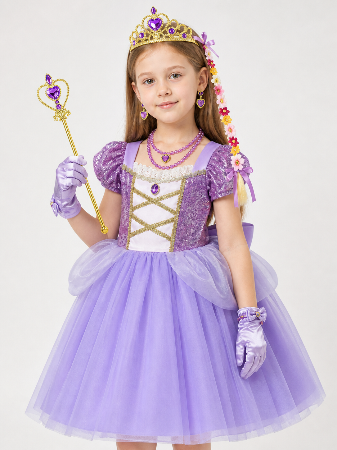 Purple Princess Carnival Costume for Halloween Costumes detail 2