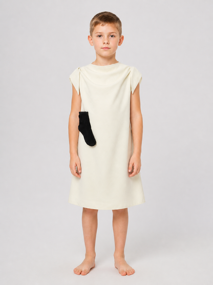 Dobby Cosplay Costume, Cream Sleeveless Dress Costume Dresses detail 3