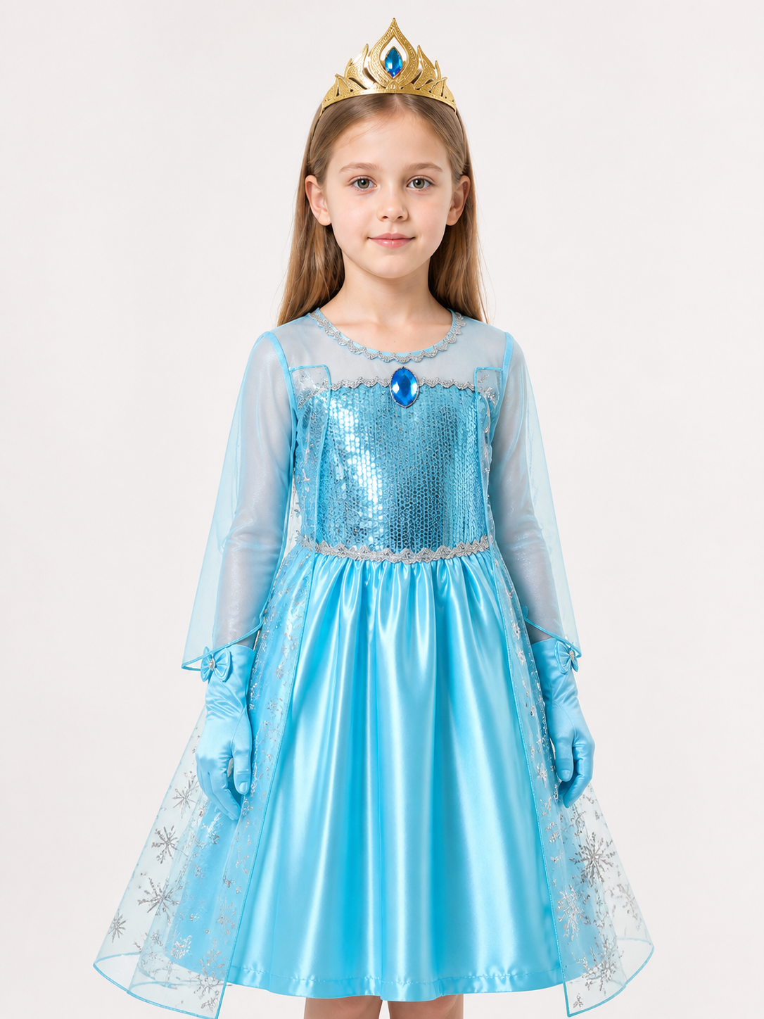 Snow Queen Costume for Halloween and Cosplay Costumes detail 2