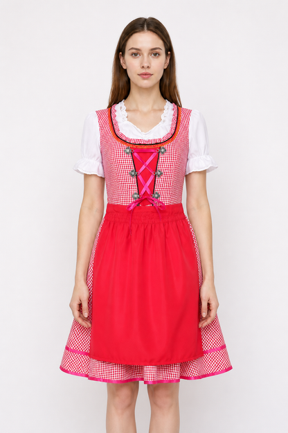 Historical Plaid Role-Playing Costume with Apron Costumes detail 2
