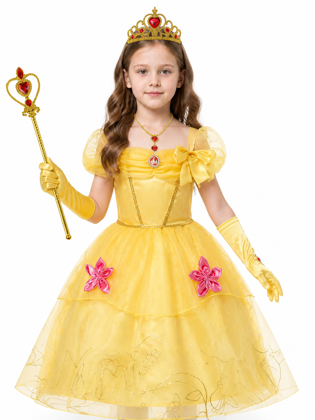 Princess Costume with Full Skirt and Accessories Costume Accessories detail 3