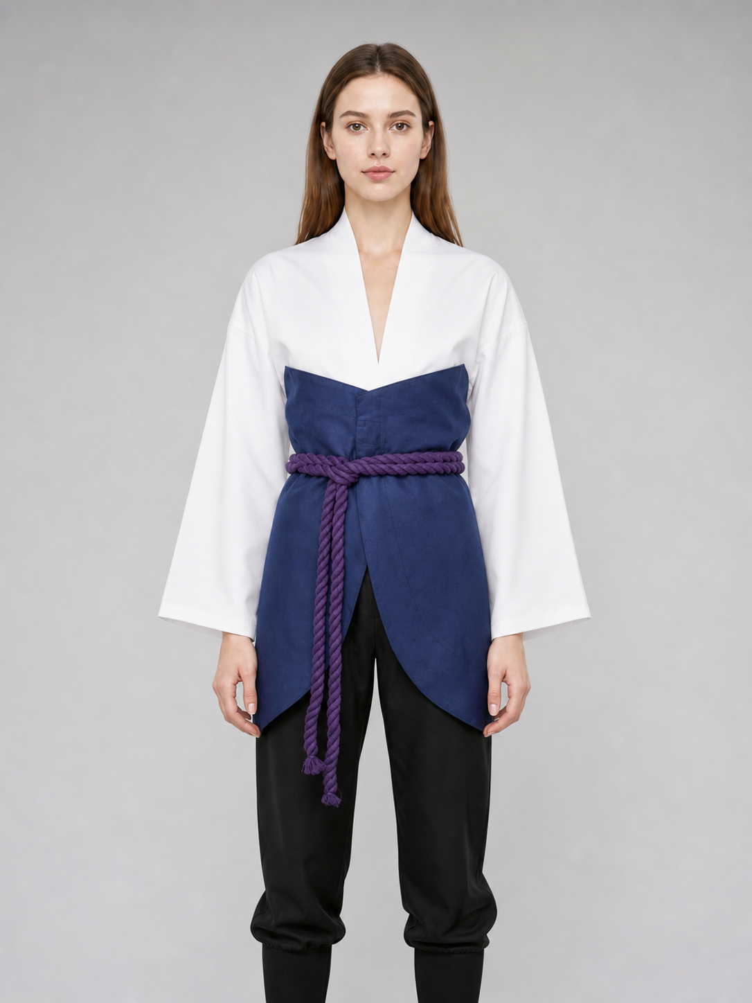 Sasuke Cosplay Costume: Jacket, Pants, and Accessories