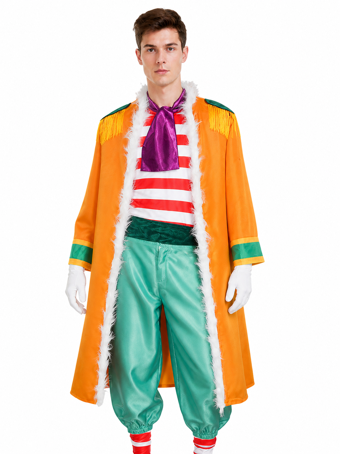 One Piece Buggy Cosplay Costume, 7-Piece Set Costumes detail 2