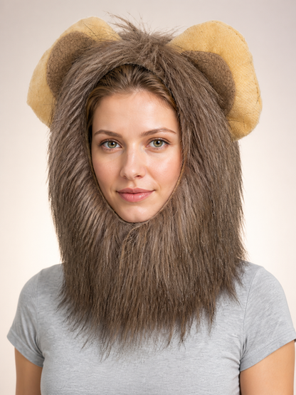 Halloween Carnival Cat Headwear with Mane Costumes detail 2