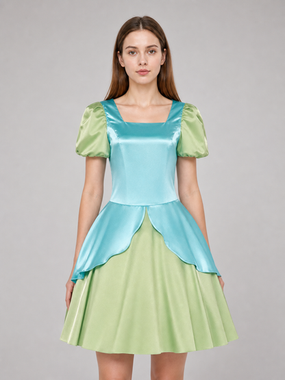 Cinderella Cosplay Costume: Dress with Bow and Headband