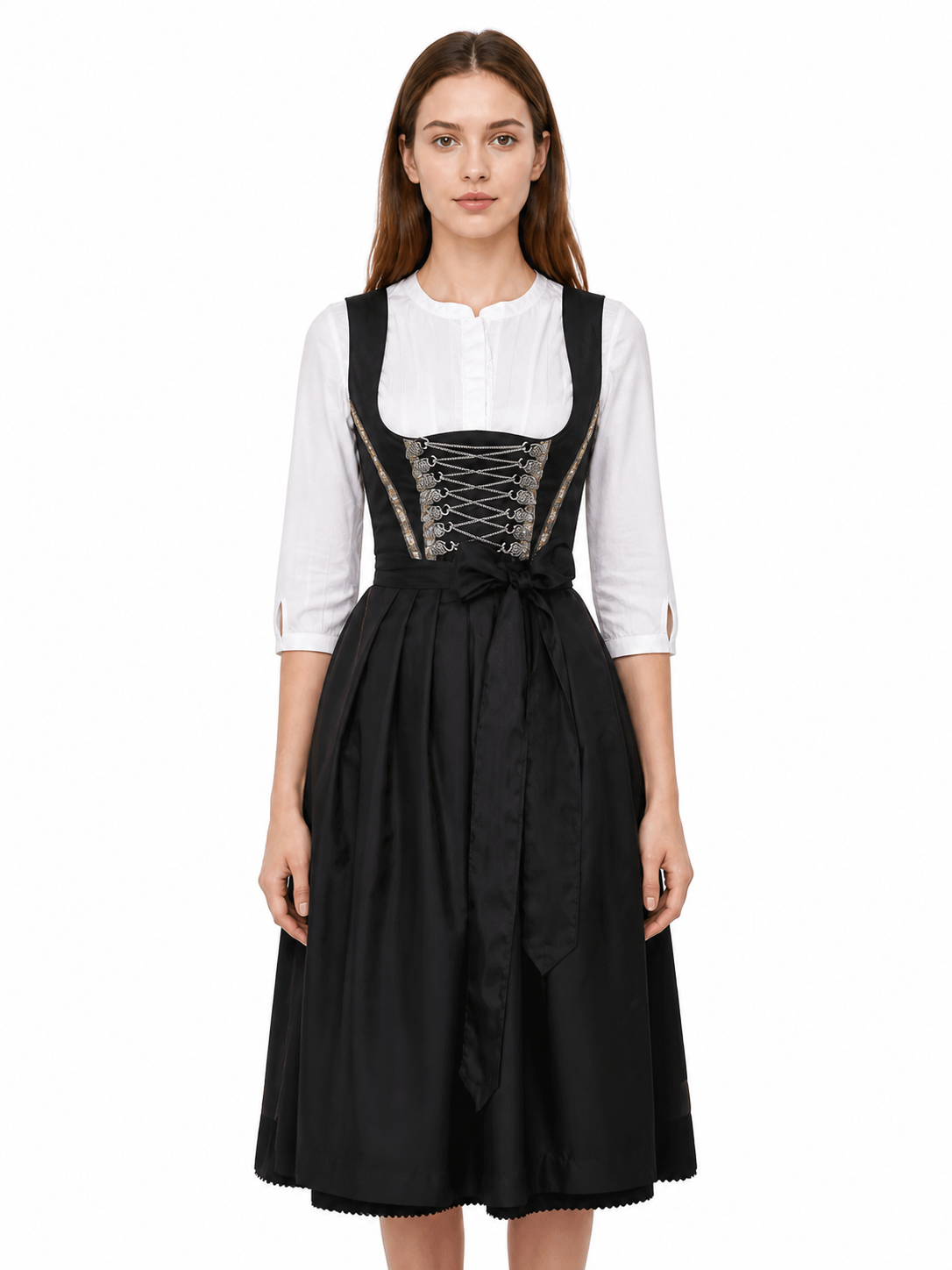 Dirndl Dress with Lacing for Oktoberfest Costume Dresses detail 2