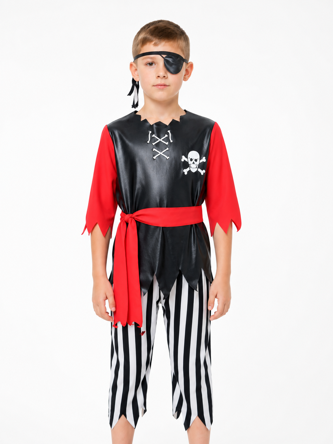 Pirate Costume Set with Striped Pants Costumes detail 2