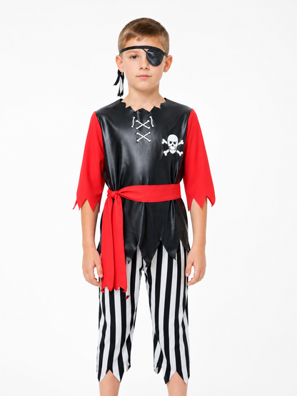 Pirate Costume Set with Striped Pants Costumes detail 2