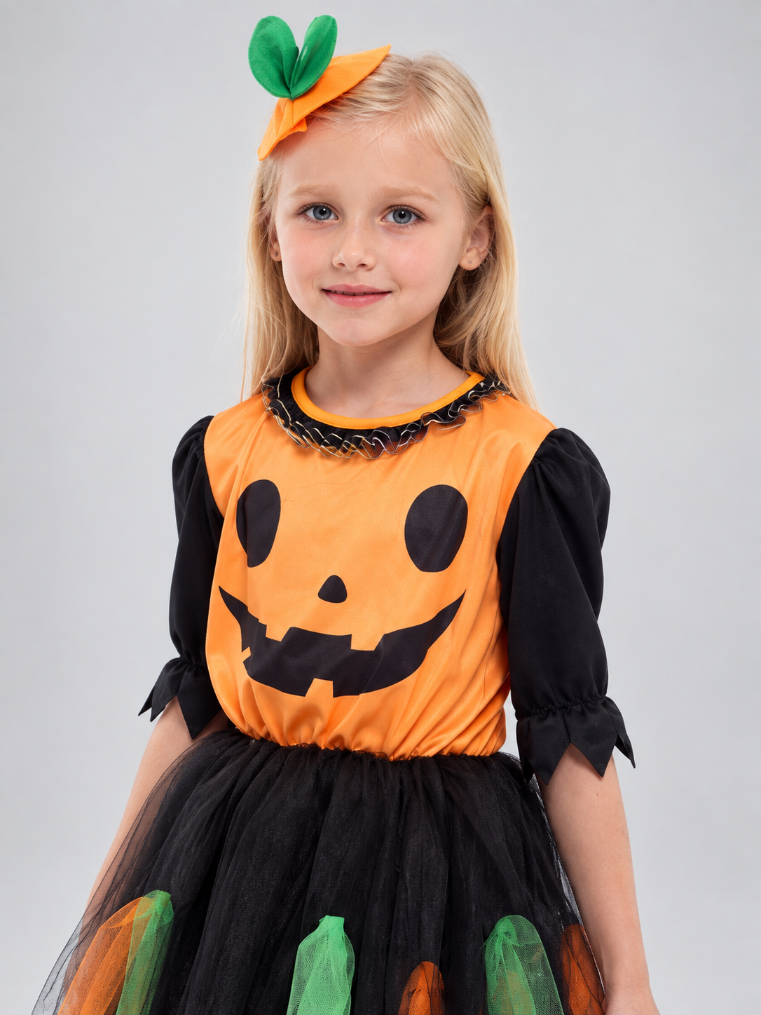 Kids' Pumpkin Carnival Costume with Headband