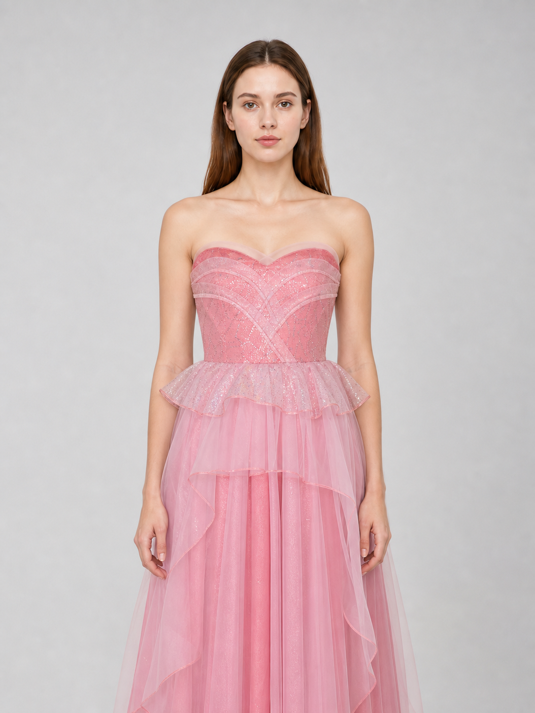 Glinda pink cosplay dress with a full skirt