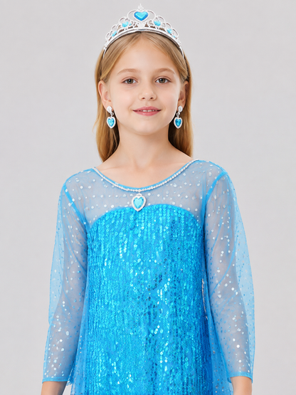 Sequined Costume Dress with a Train Costume Dresses detail 2