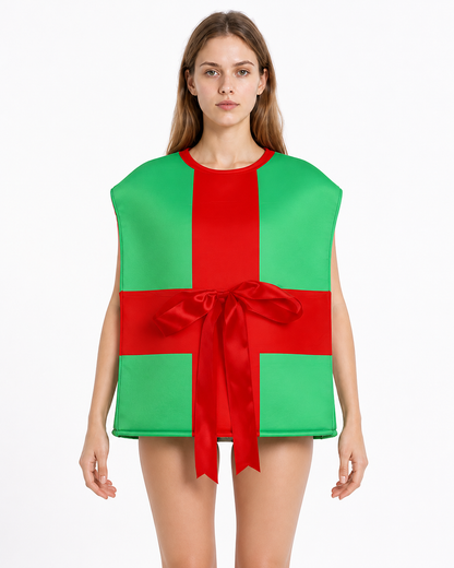 Gift Box-Shaped Jumpsuit Costume Costumes detail 3