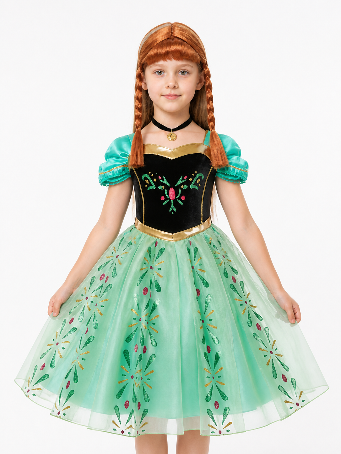 Princess Costume with Wig and Necklace Costume Wigs detail 3
