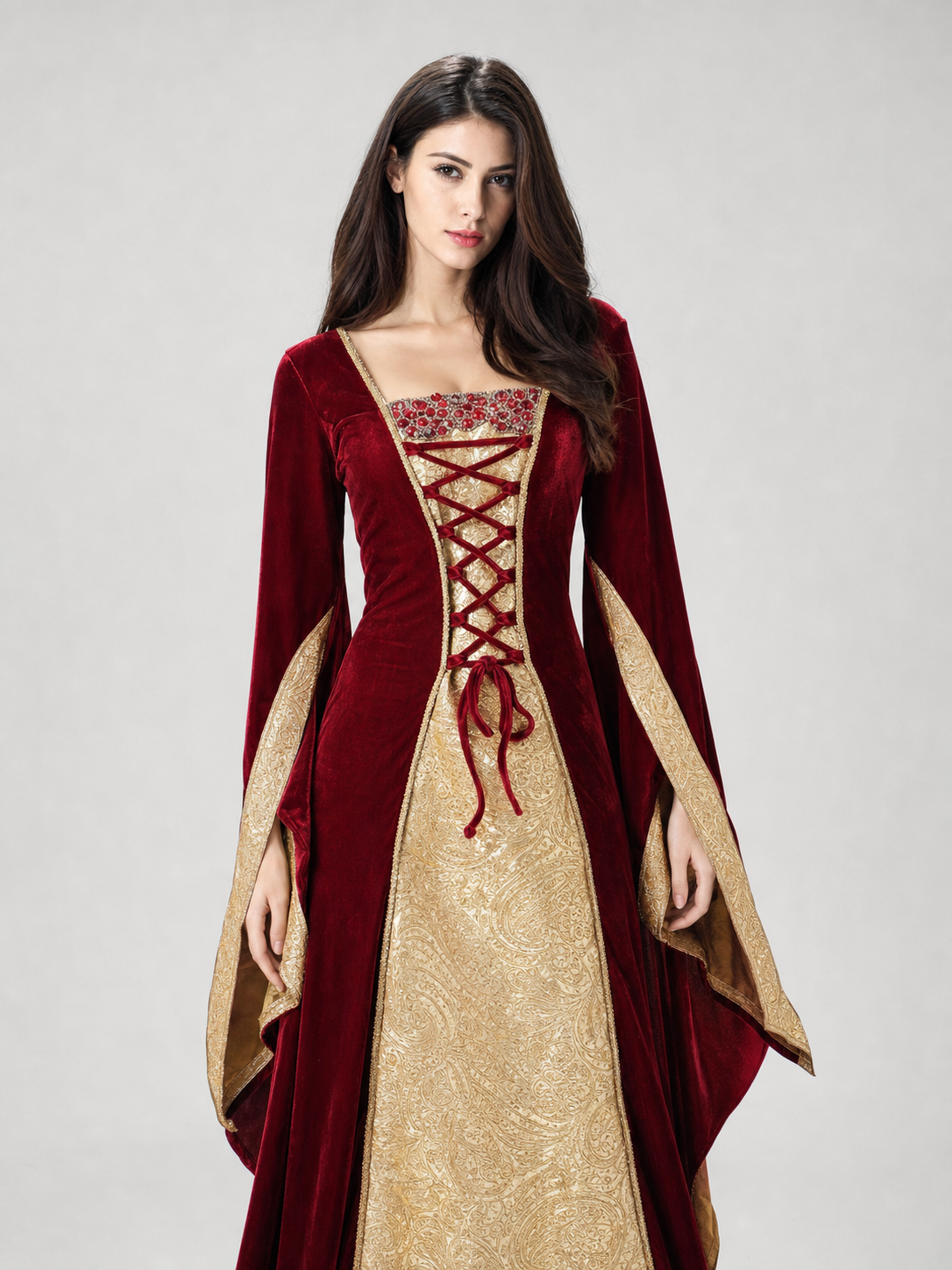 Hooded Carnival Dress for Cosplay
