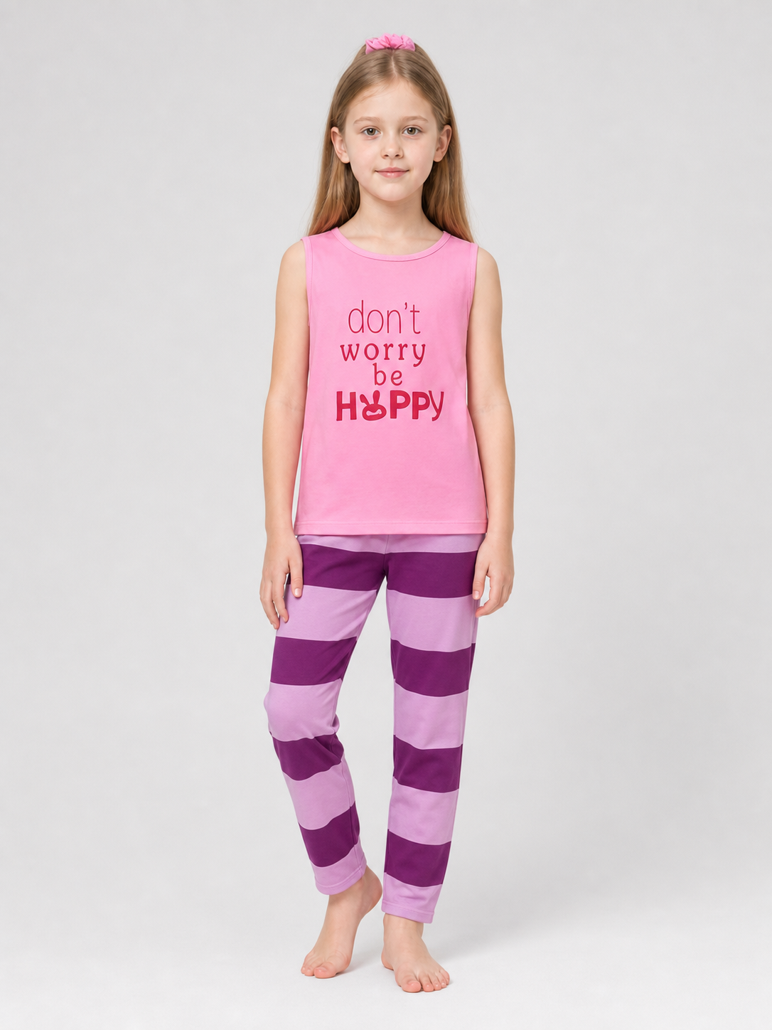 Judy Cosplay Set: Striped Sleeveless Top and Pants Costumes detail 3