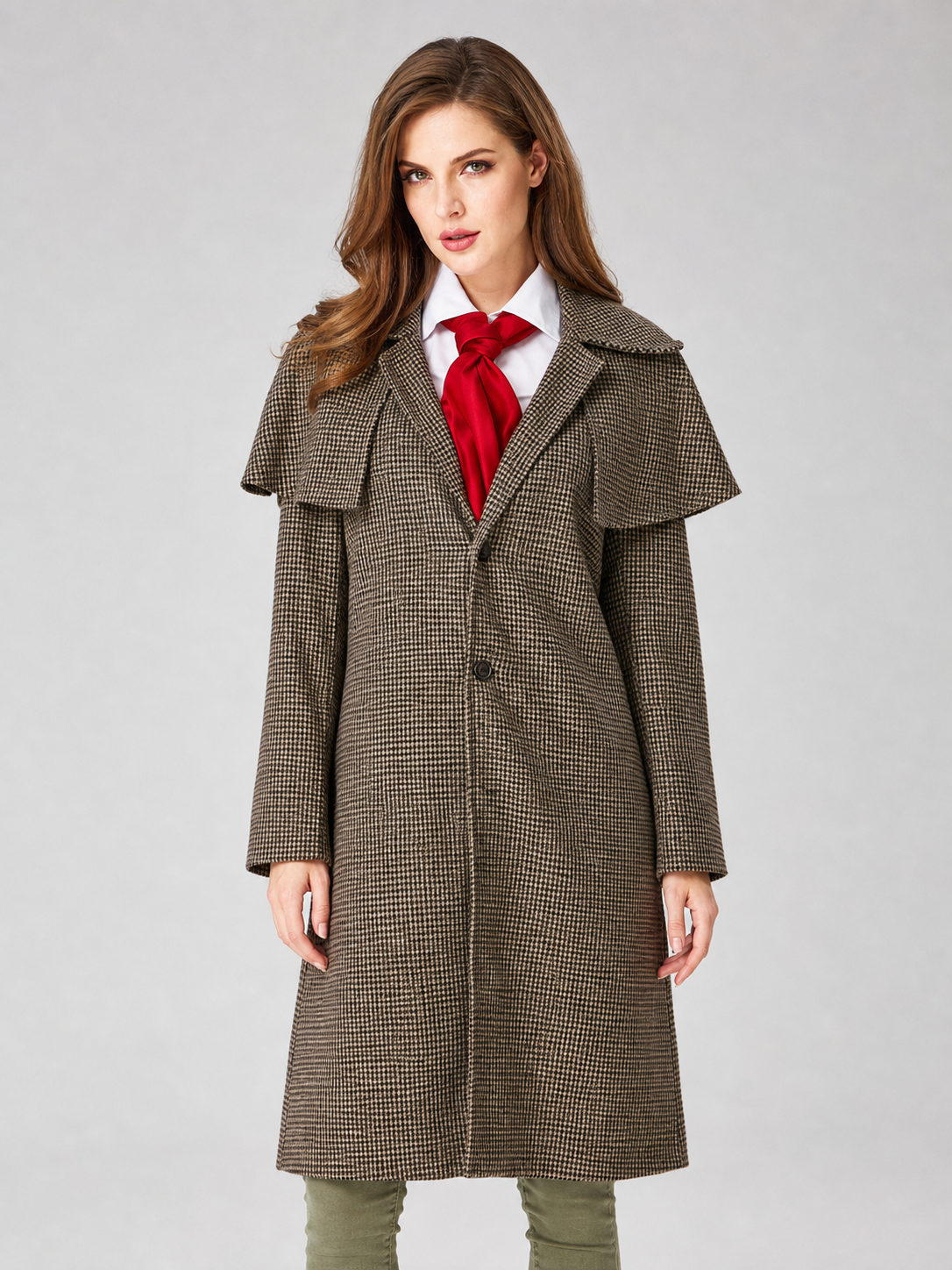 Sherlock Holmes-style detective costume with cap