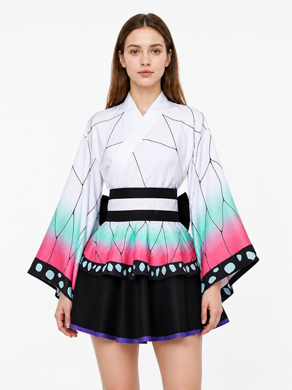 Kimono-Style Cosplay Dress with Wide Sleeves Costume Dresses detail 2
