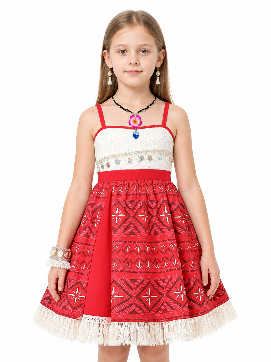 Children's Moana Costume with Dress and Jewelry Costume Dresses detail 3