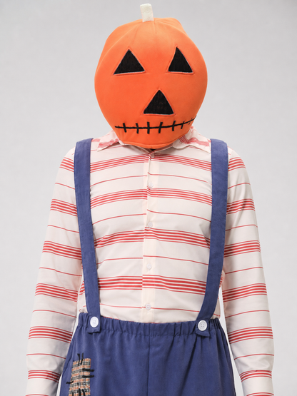 Horror-Style Pumpkin Scarecrow Costume