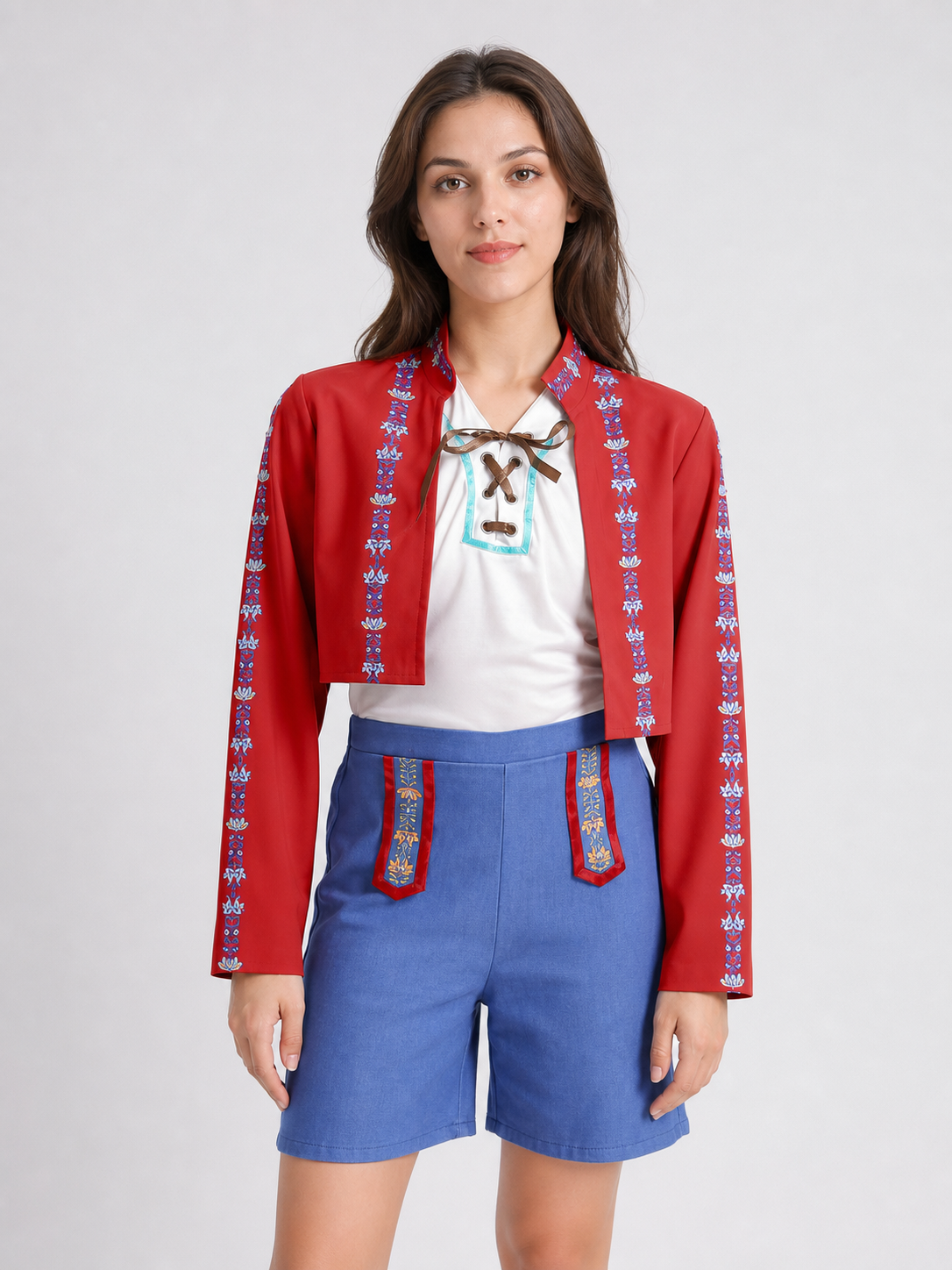 Ethnic-Style Cosplay Costume with Shorts Costumes detail 2