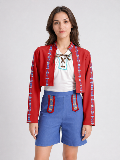 Ethnic-Style Cosplay Costume with Shorts Costumes detail 2