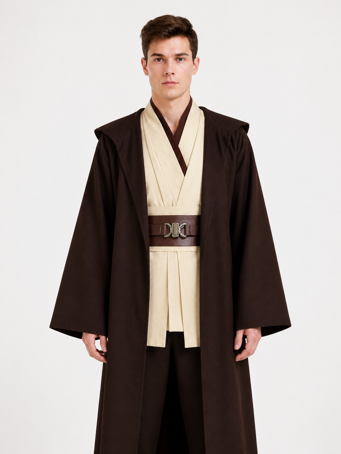 Obi-Wan Jedi Costume with Cloak and Belt for Carnival Costume Capes detail 3