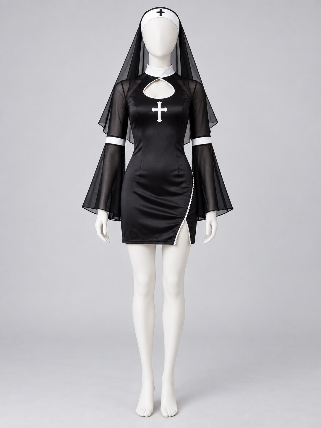 Nun Costume with White Cross