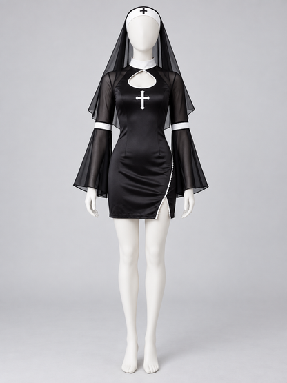 Nun Costume with White Cross