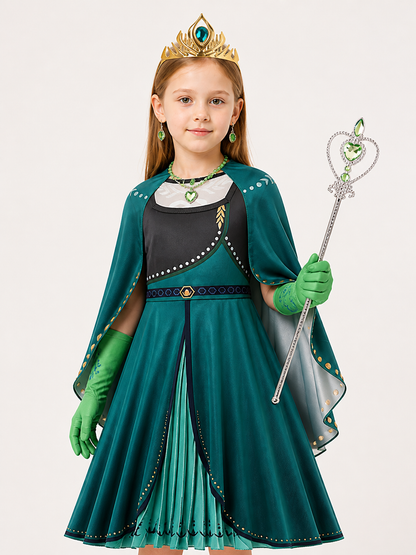 Turquoise Princess Costume for Halloween Costumes detail 2