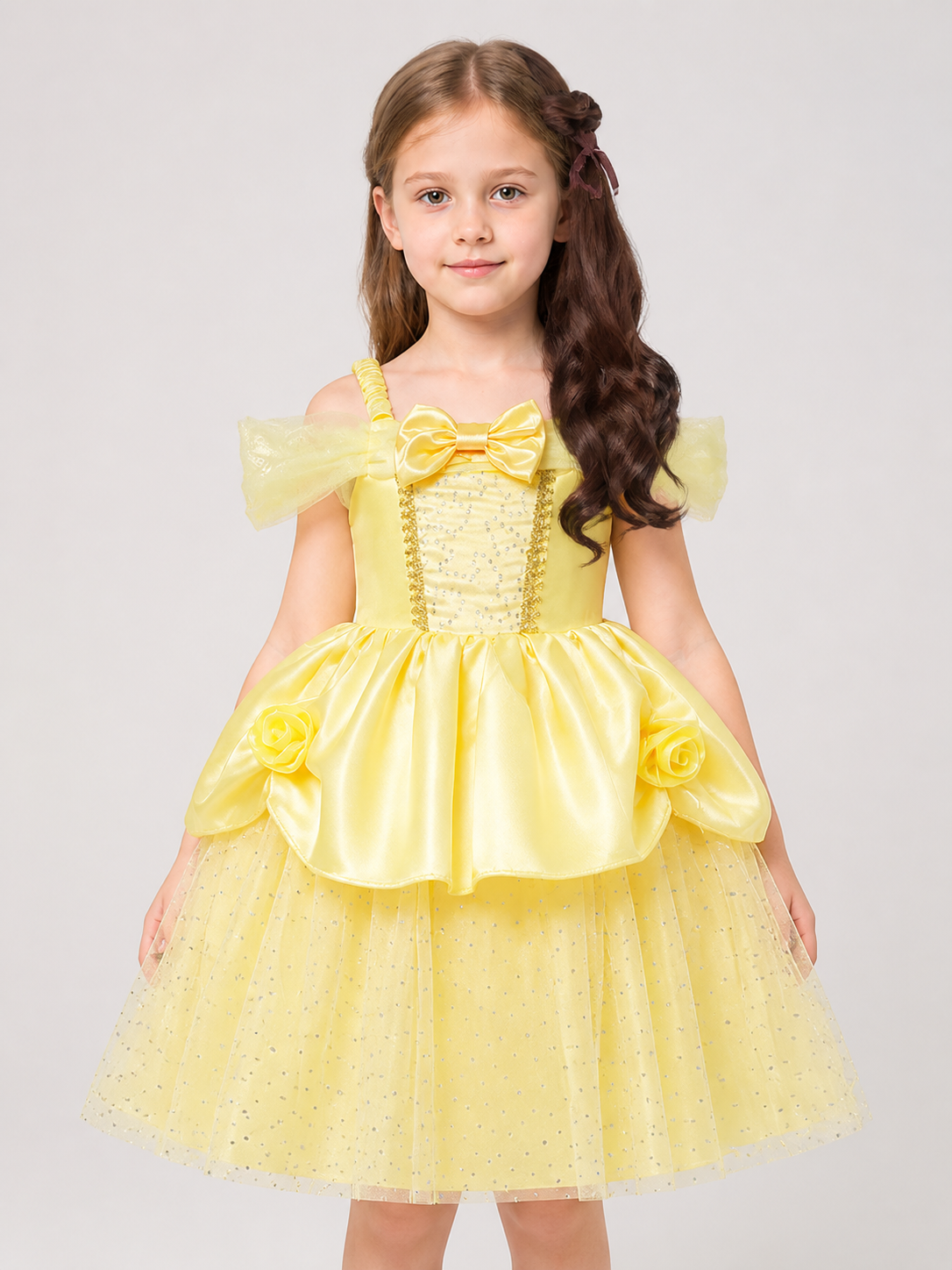 Princess Carnival Costume, Yellow Cosplay Dress Costume Dresses detail 2