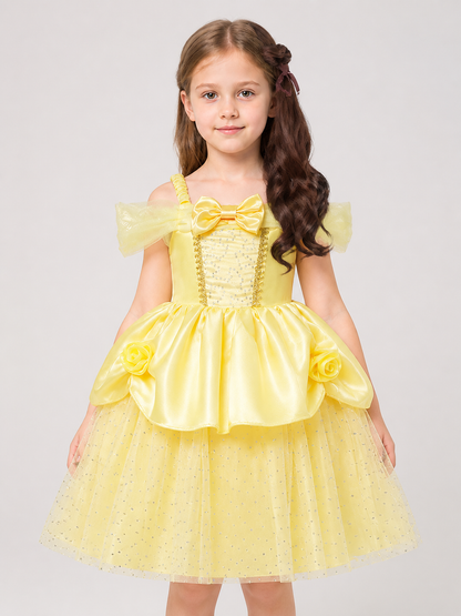 Princess Carnival Costume, Yellow Cosplay Dress Costume Dresses detail 2