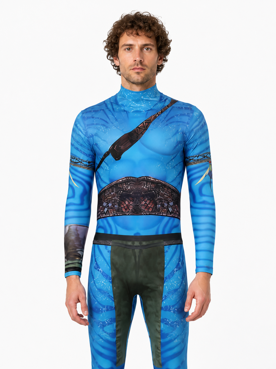 Avatar High-Collar Cosplay Jumpsuit Costumes detail 3