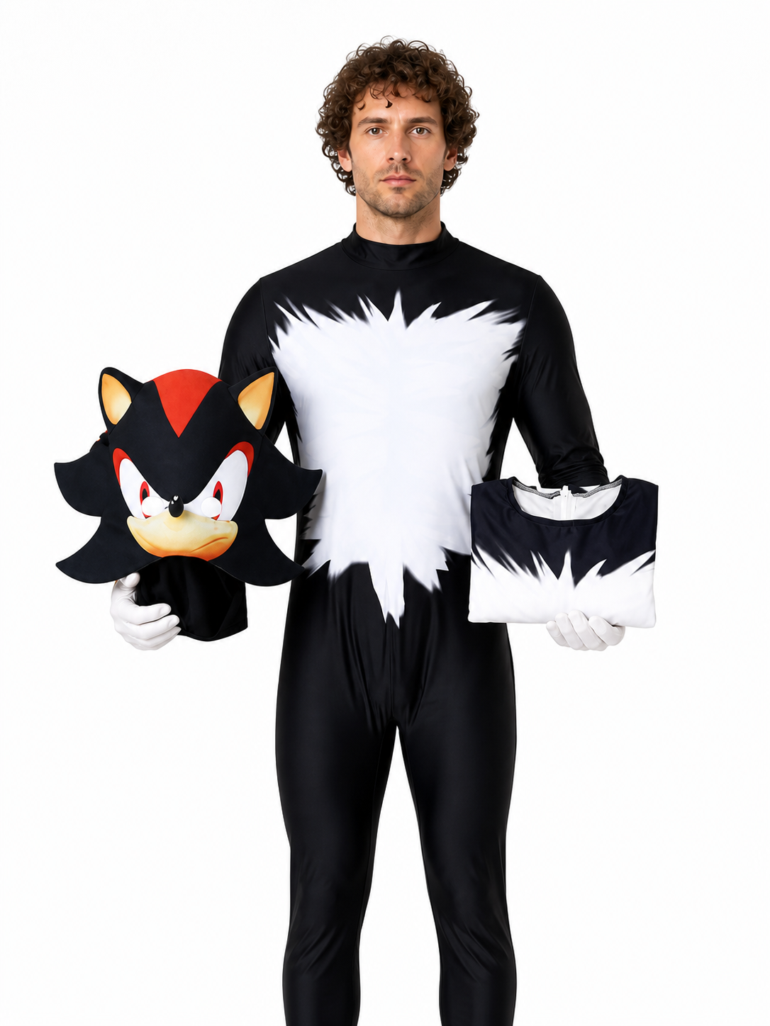 Sonic One-Piece Costume with Hood and Gloves Costumes detail 3