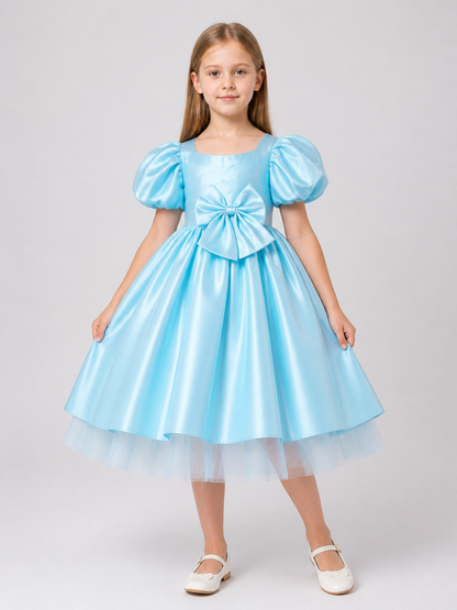 Dressy Princess Dress with Bow, Full Skirt Costume Dresses detail 3