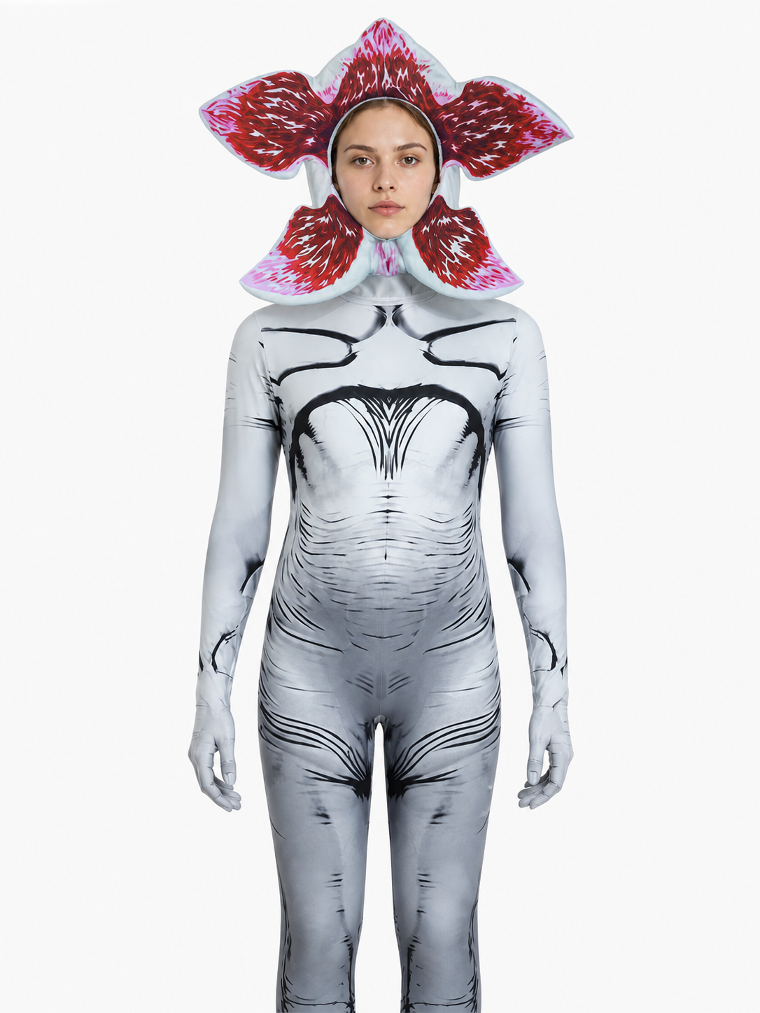 Halloween Monster Jumpsuit with Flower Head Costumes detail 3