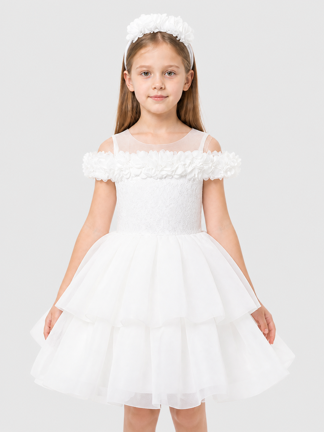 Princess Dress with Lace Bodice and Full Skirt Costume Dresses detail 3