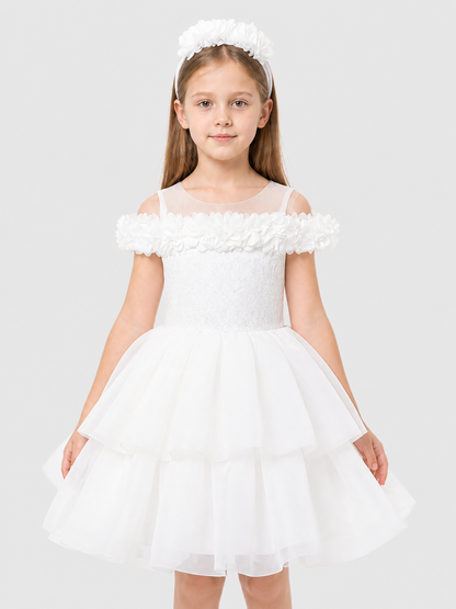 Princess Dress with Lace Bodice and Full Skirt Costume Dresses detail 3