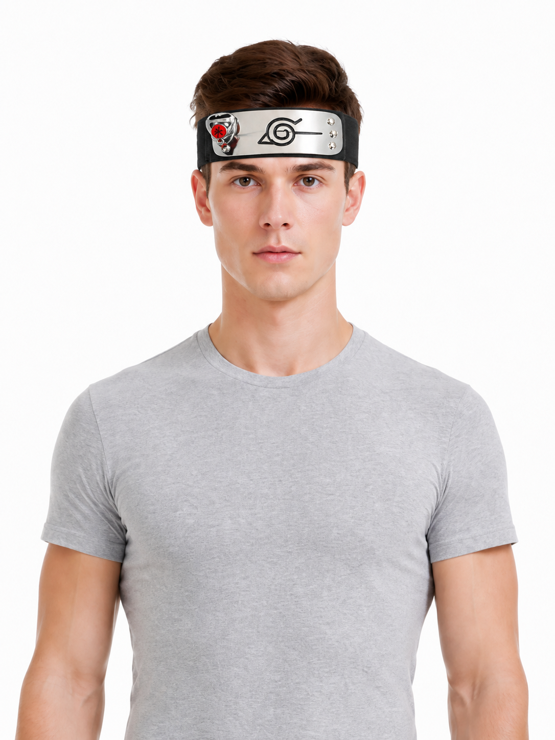 Akatsuki Headband with Metal Plate Costume Headwear detail 3