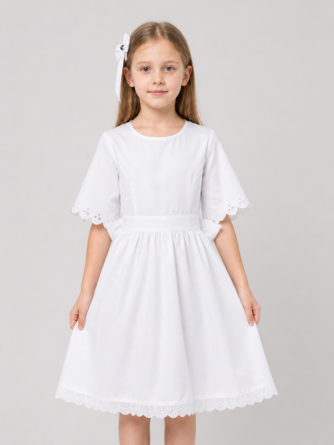 Anya's White Cosplay Dress from SPY×FAMILY with Bow product detail 3