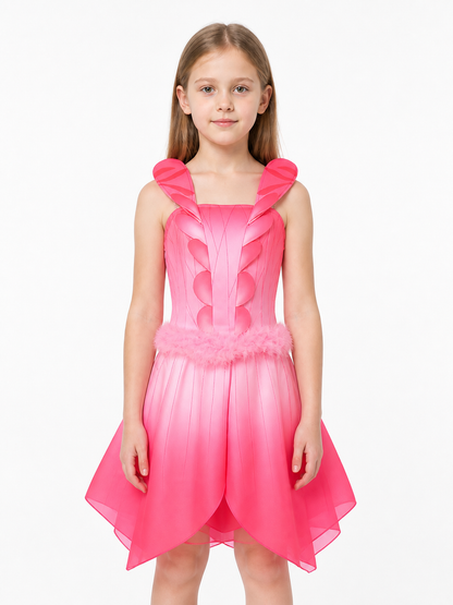 Pink Fairy Cosplay Dress with Full Skirt Costume Dresses detail 2