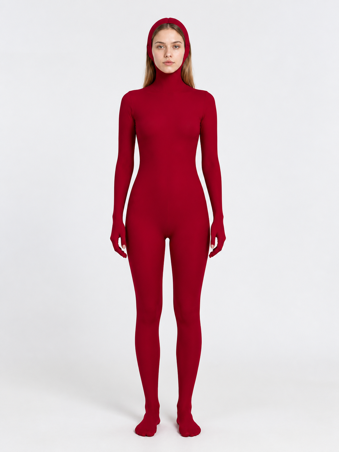 Red Hooded Halloween Jumpsuit Costumes detail 3