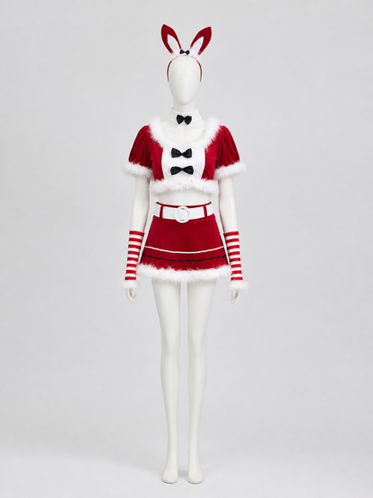 Christmas Bunny Costume, Red, 2-Piece Costumes detail 3