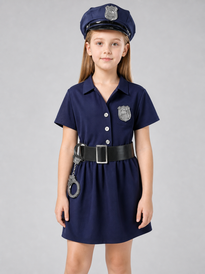 Kids Police Costume for Cosplay and Parties