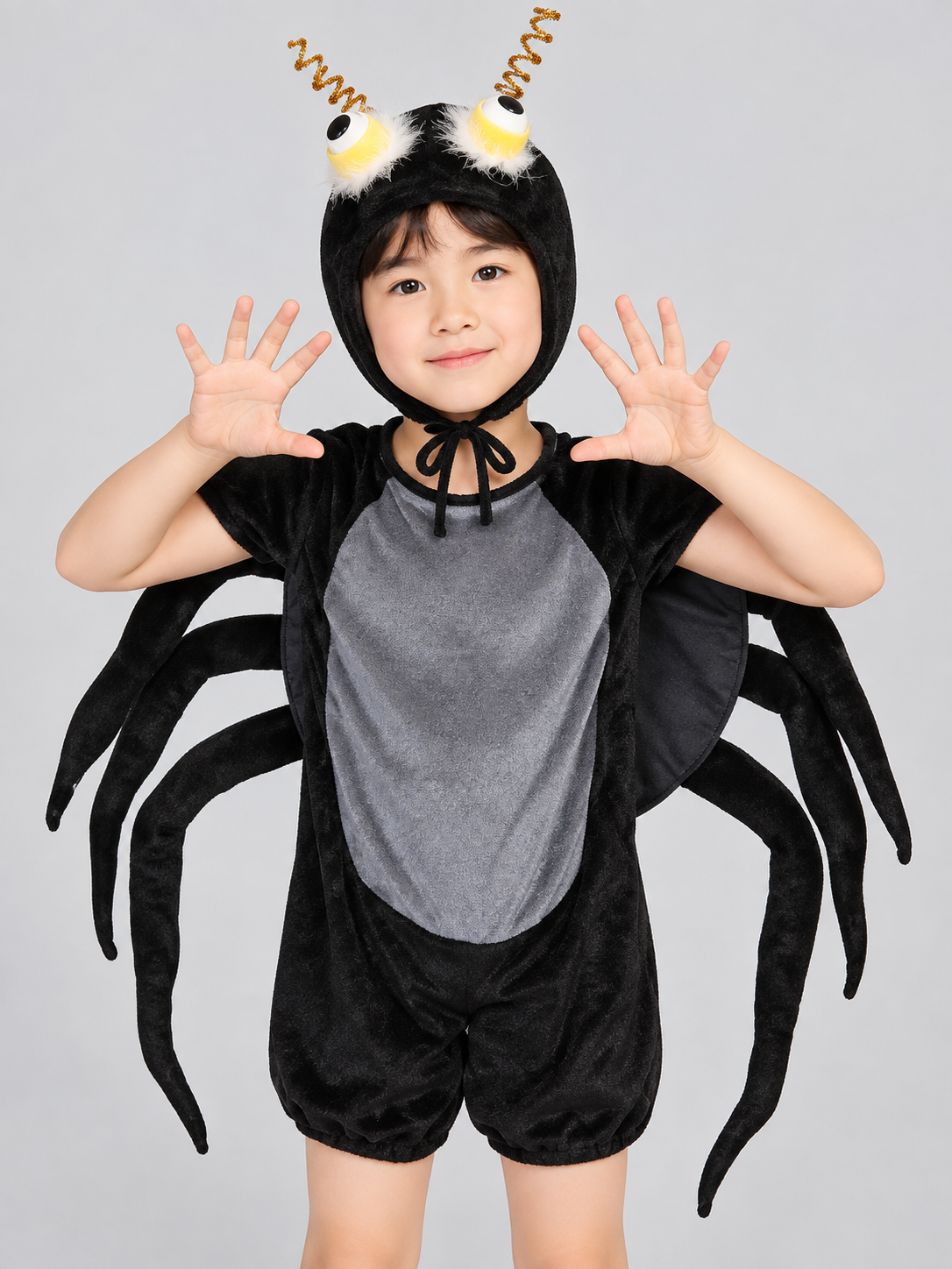 Kids' Spider Carnival Costume with Legs and Headpiece